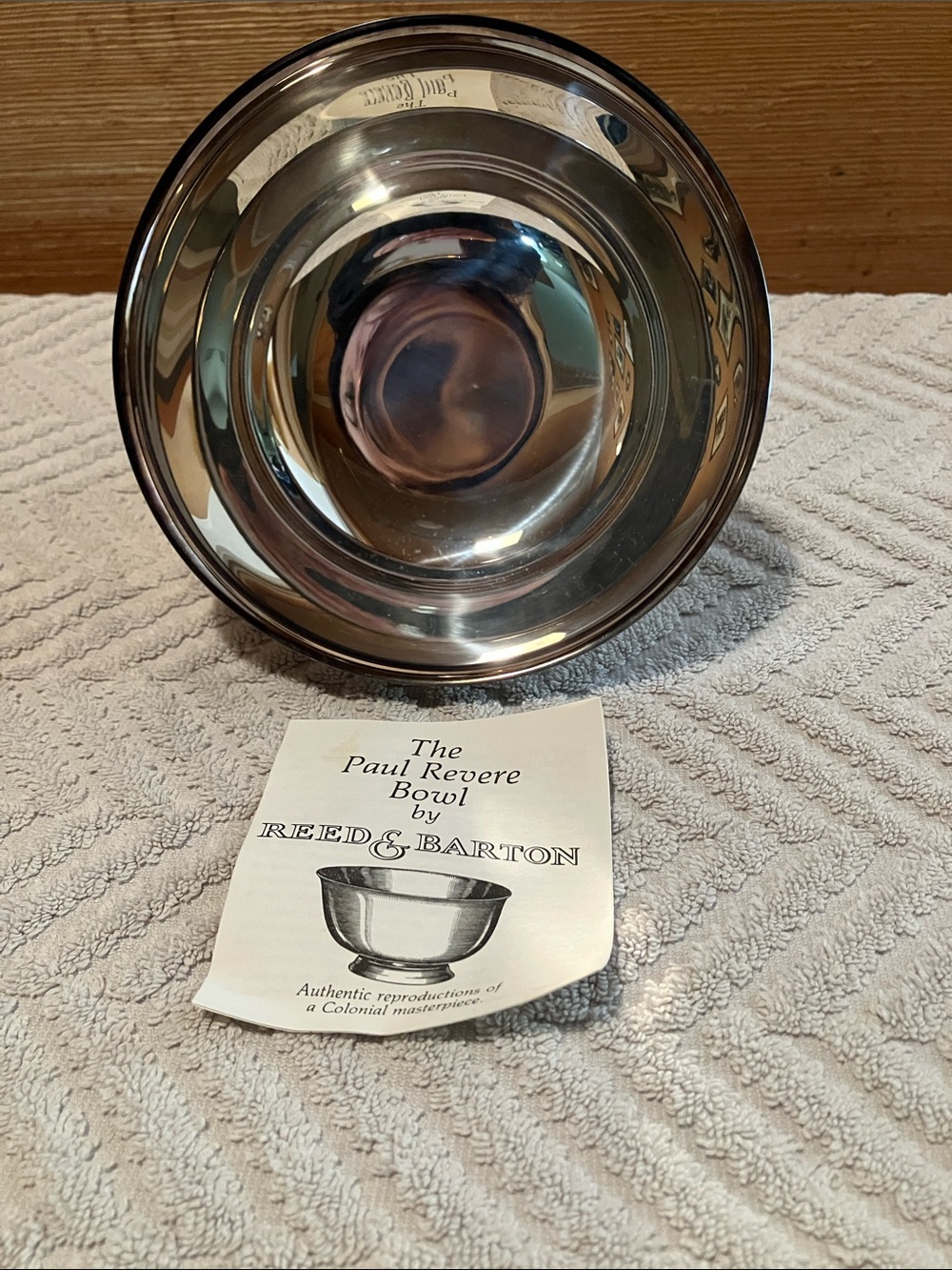 Reed & Barton Polished Silver-PlatedPaul Revere Bowl - Picture 5 of 7
